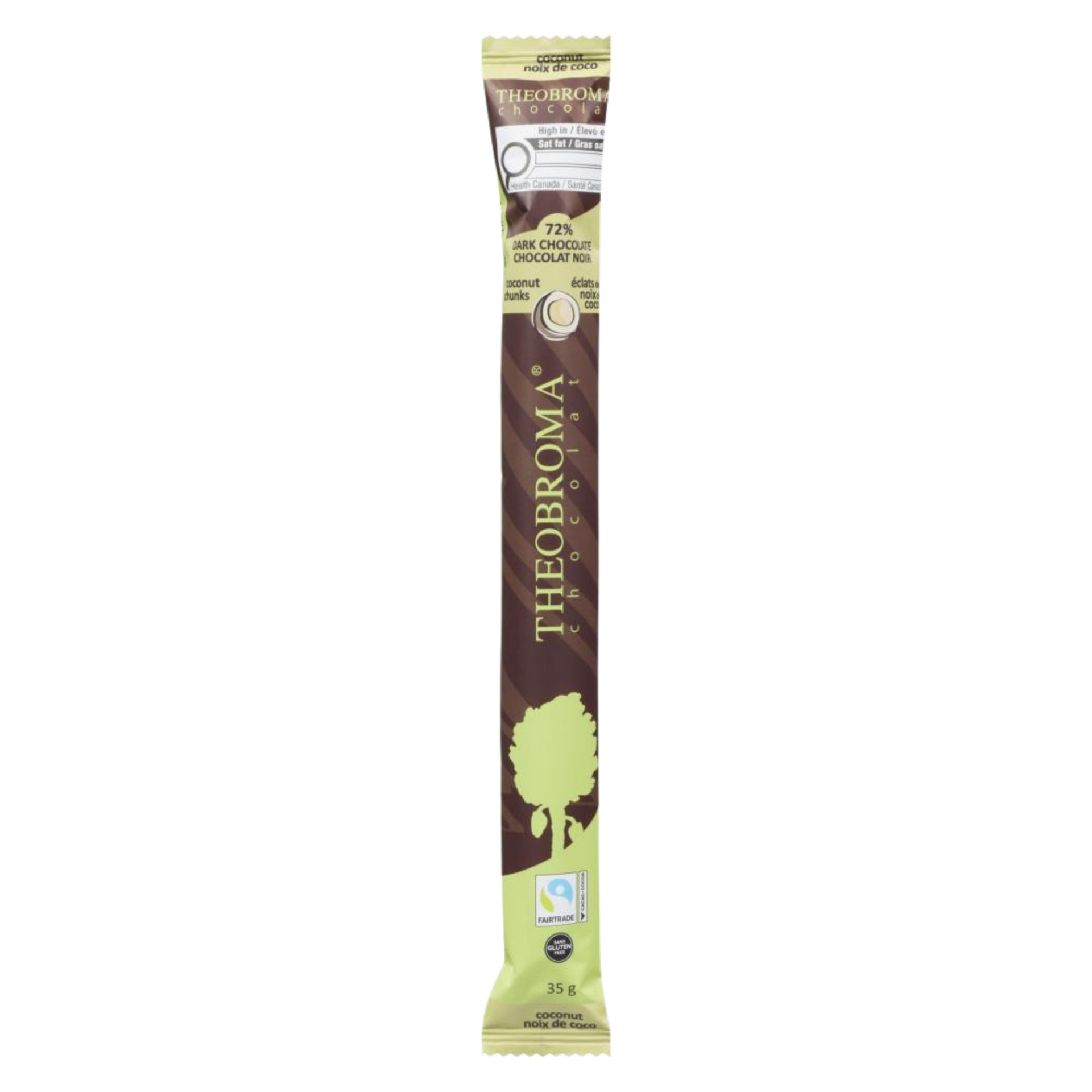 72% Dark Chocolate Bar with Coconut 35g