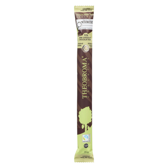 72% Dark Chocolate Bar with Coconut 35g