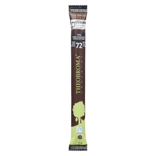 72% Dark Chocolate Bar, Pure Cocoa 35g