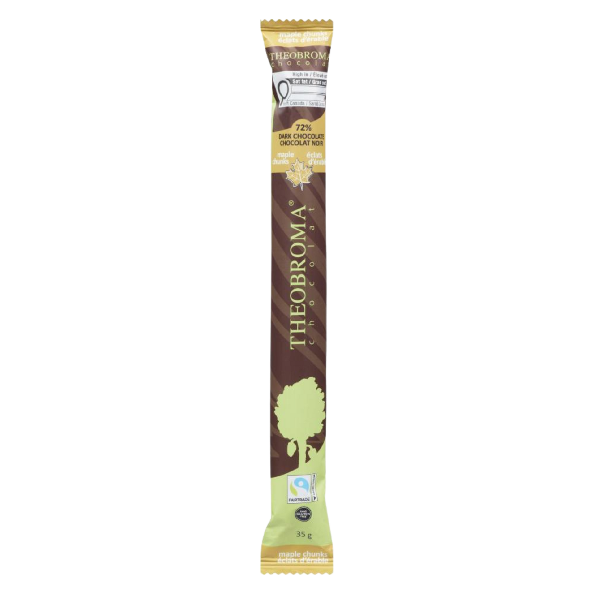 72% Dark Chocolate Bar with Maple 35g