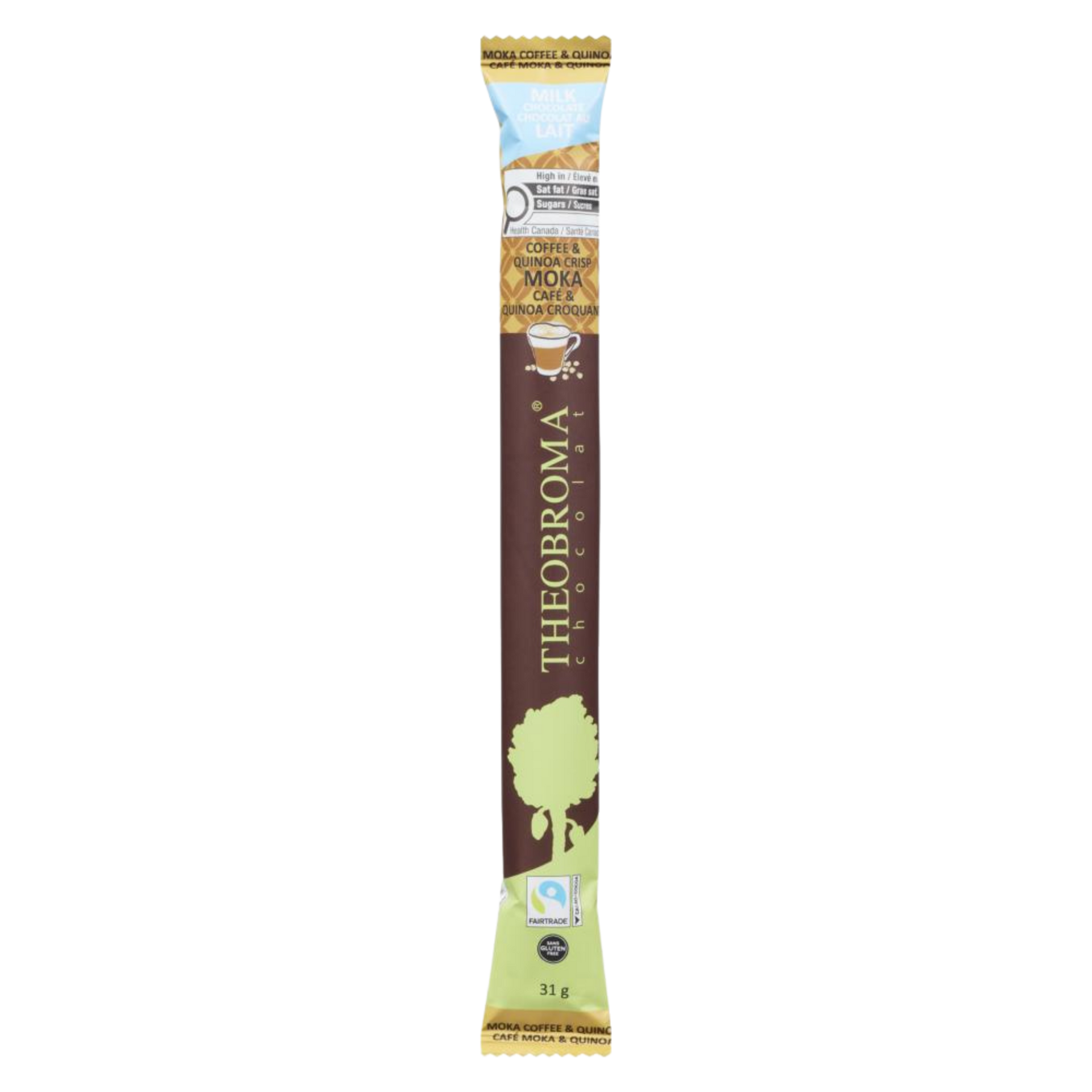Milk Chocolate Bar with Coffee & Crispy Quinoa 35g