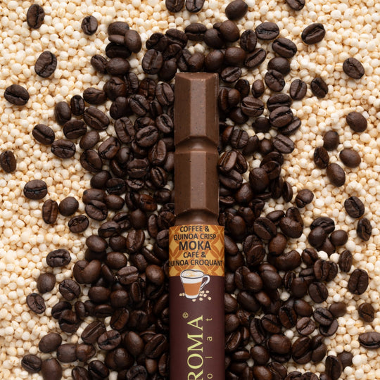 Milk Chocolate Bar with Coffee & Crispy Quinoa 31g