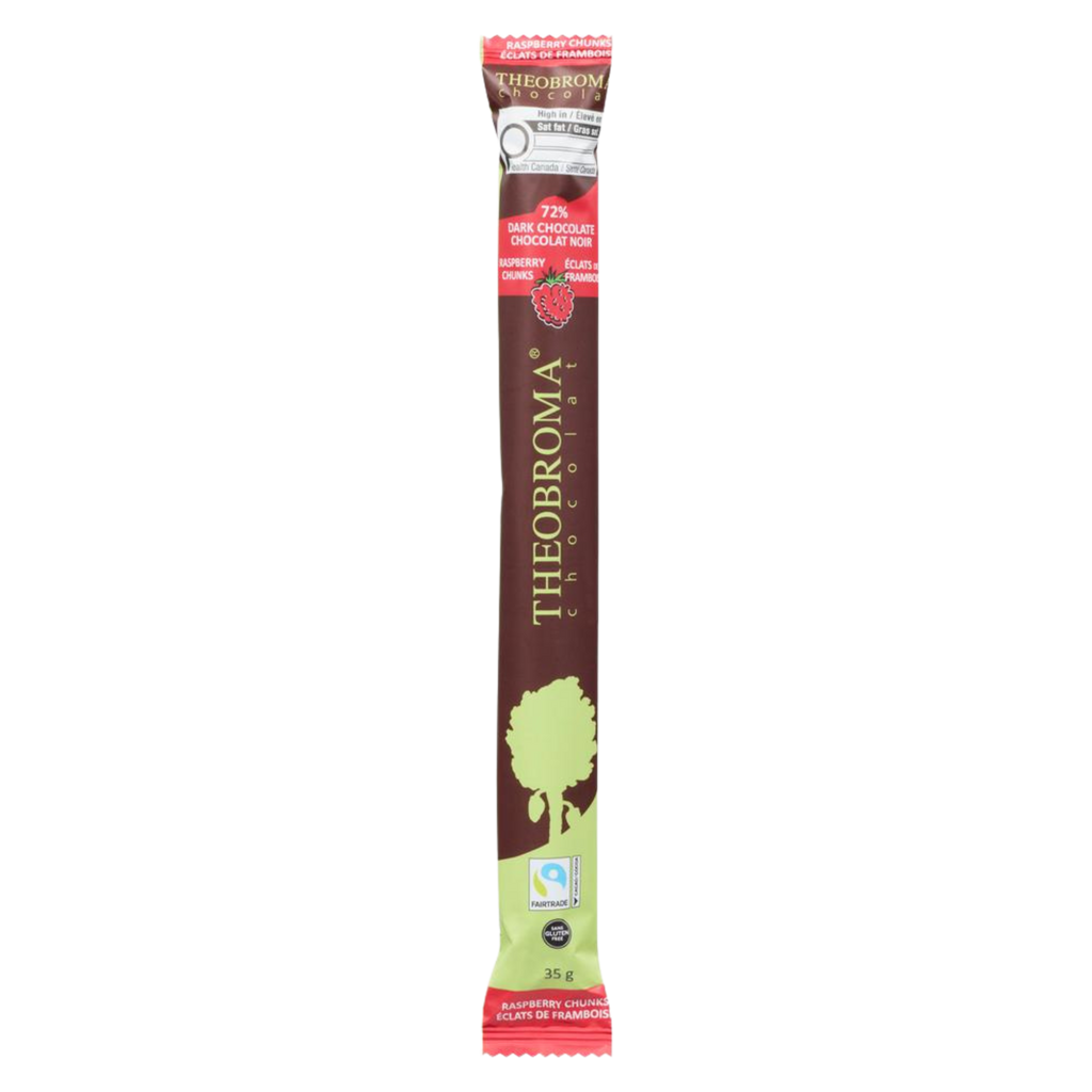 Barre de Chocolat Noir 72 % à la Framboise 35 g
