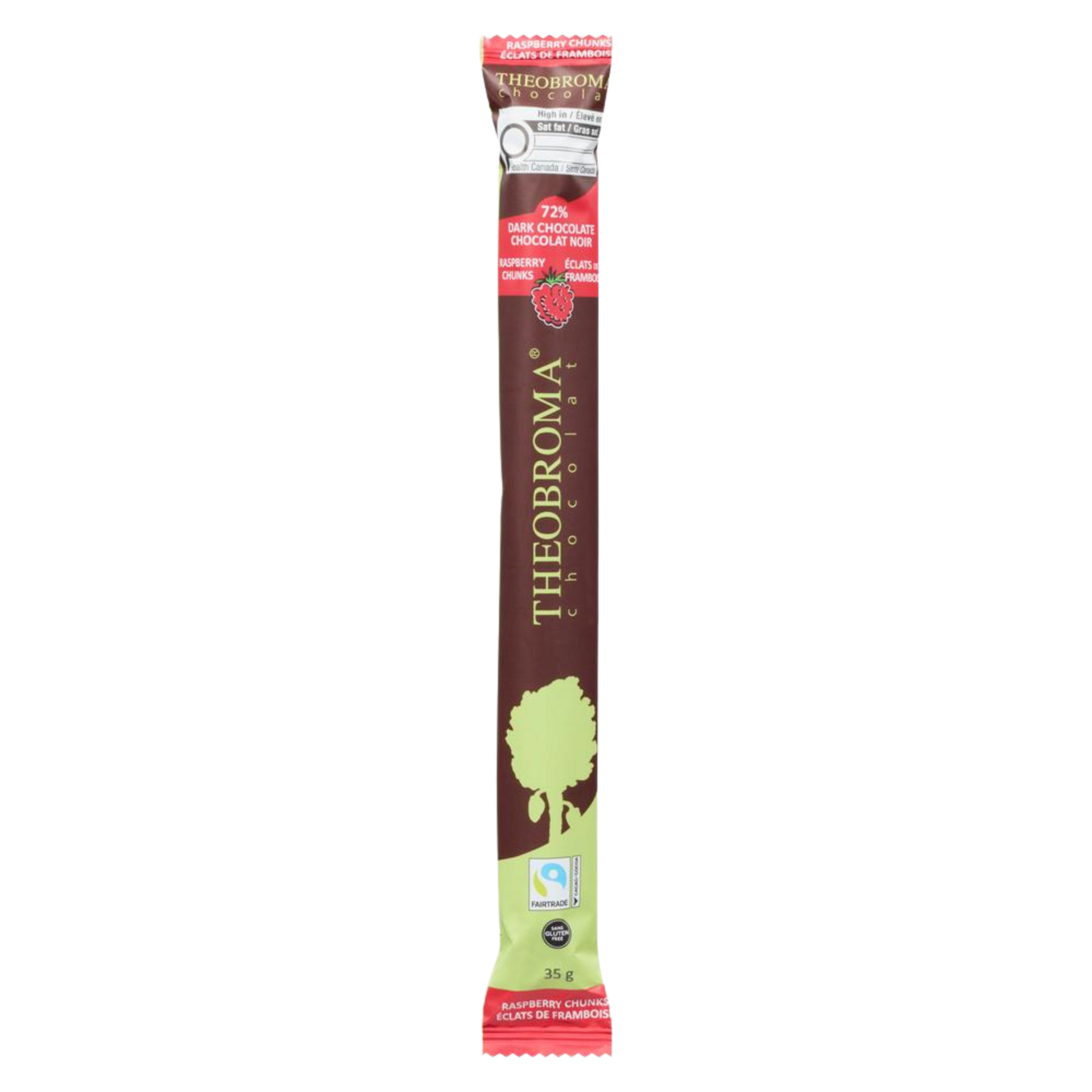 72% Dark Chocolate Bar with Raspberry 35g