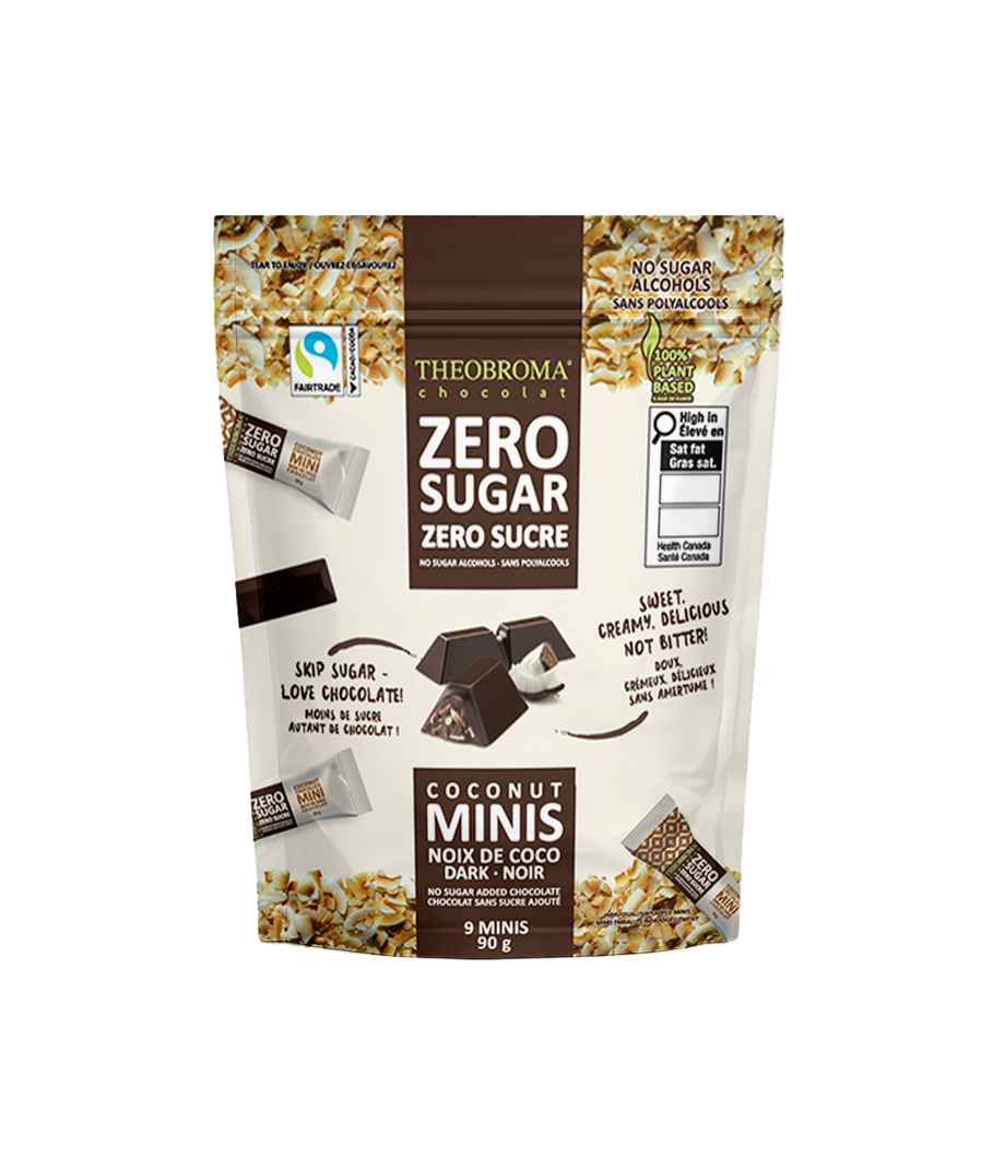 Mini Sugar Free Coconut Dark Chocolate 90g
