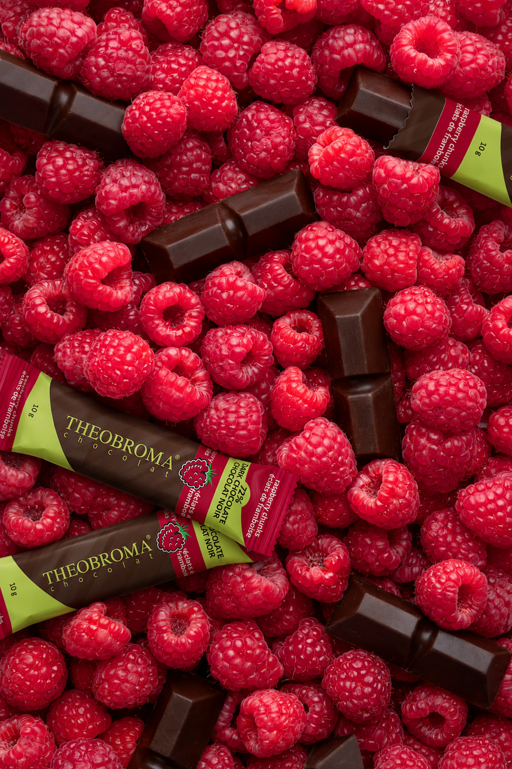 Fairtrade 72% Dark Chocolate - Raspberry Chunks