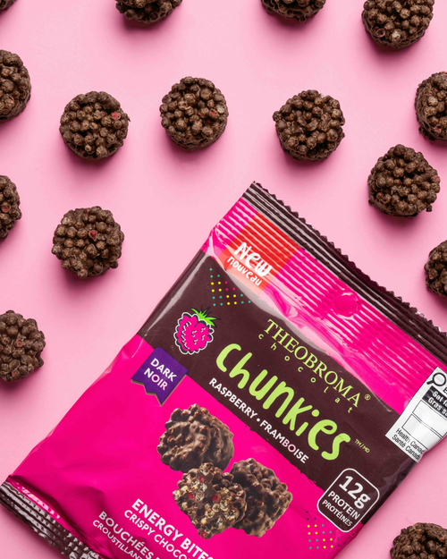 72% Dark Chocolate Bites – Raspberry