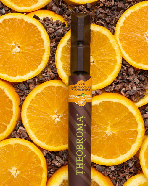 72% Dark Chocolate Bar – Orange Pieces