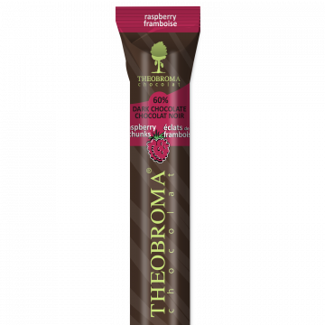 60% Organic Dark Chocolate Baton With Raspberry chunks | Theobroma Chocolat