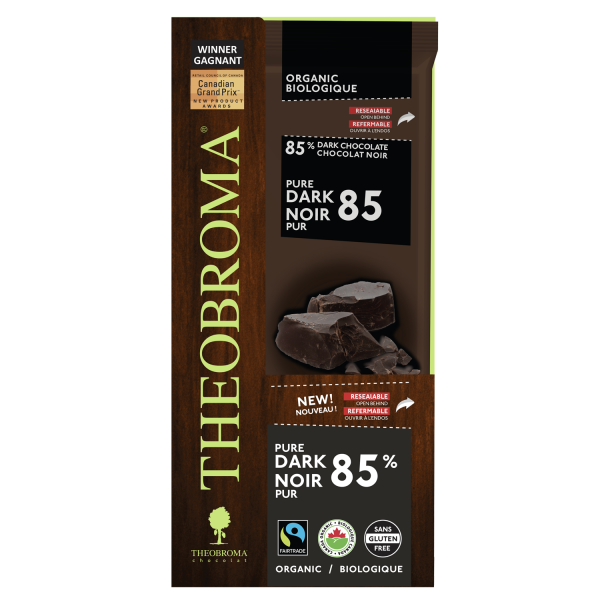 BARRE CHOCOLAT NOIR 85% CACAO - THEOBROMA CHOCOLAT